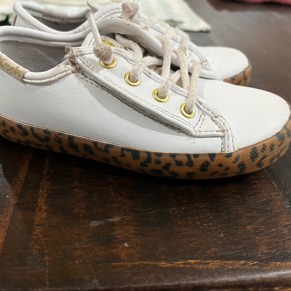White Keds with Leopard soles - Picture 3 of 3